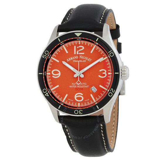 Armand Nicolet, M2H Automatic Orange Dial Men's Watch