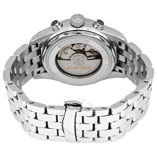 ساعة أرماند نيكوليت MH2 كرونوغراف أوتوماتيكية للرجال بمينا أسود