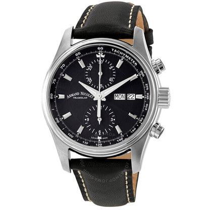 Armand Nicolet, MH2 Chronograph Automatic Black Dial Men's Watch