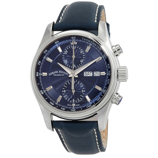 Armand Nicolet, MH2 Chronograph Automatic Blue Dial Men's Watch