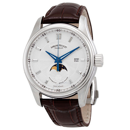 Armand Nicolet, MH2 Moonphase Automatic Silver Dial Men's Watch