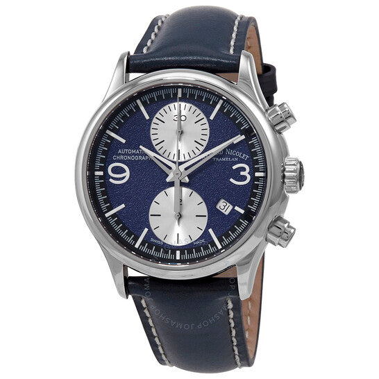 Armand Nicolet, MHA Chronograph Automatic Dark Blue Dial Men's Watch