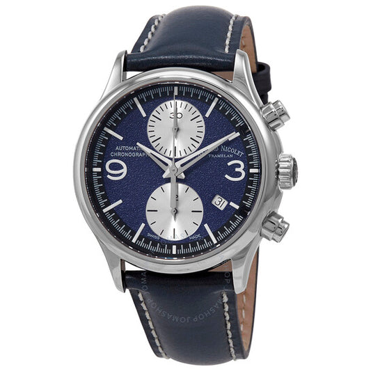 Armand Nicolet, MHA Chronograph Automatic Dark Blue Dial Men's Watch