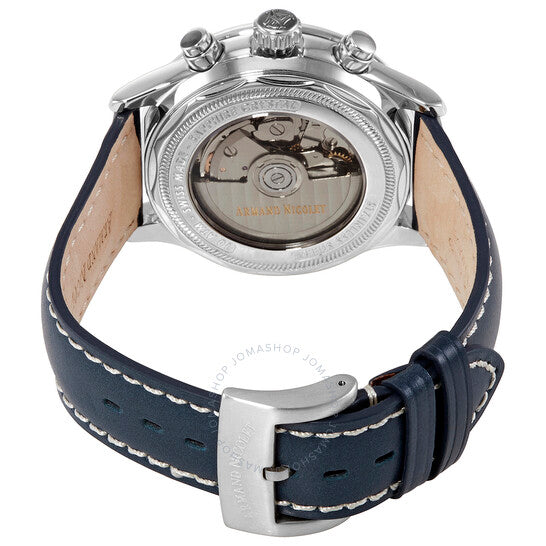 Armand Nicolet, MHA Chronograph Automatic Dark Blue Dial Men's Watch