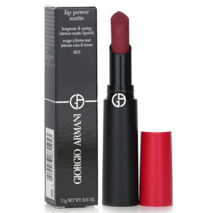 Armani, Lip Power Matte Longwear & Caring Intense Matte Lipstick 0.11 oz # 603 Dramatic Makeup