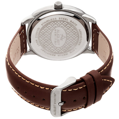 Black Dial Brown Leather Men's Watch