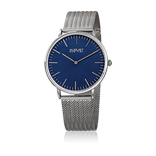 Blue Dial Men's Mesh Watch