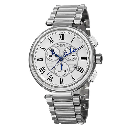 Chronograph Quartz Silver Dial Men's Watch