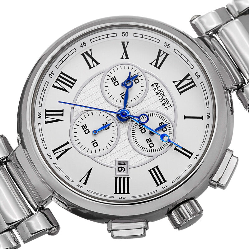 Chronograph Quartz Silver Dial Men's Watch