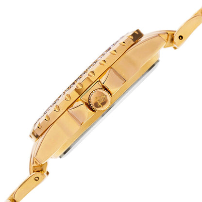 Quartz Diamond Grey Dial Ladies Watch