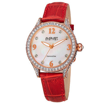 Quartz Diamond White Dial Ladies Watch