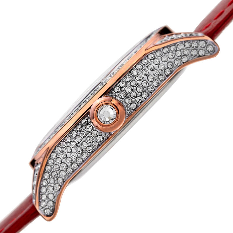 Quartz Diamond White Dial Ladies Watch