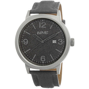 Grey Dial Grey Canvas Men's Watch