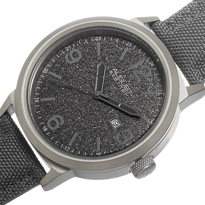 Grey Dial Grey Canvas Men's Watch