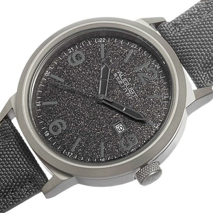 Grey Dial Grey Canvas Men's Watch