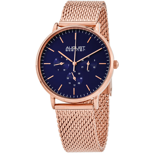 Mesh Bracelet Blue Dial Men's Watch