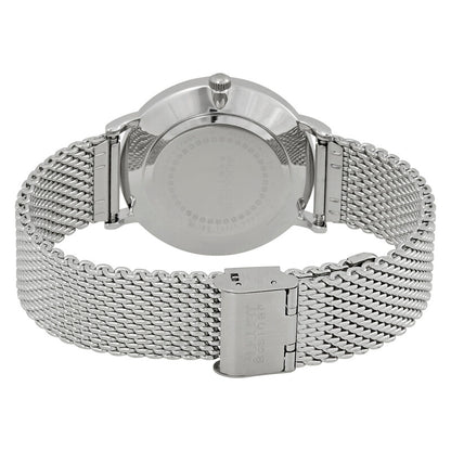 White Dial Mesh Bracelet Men's Watch