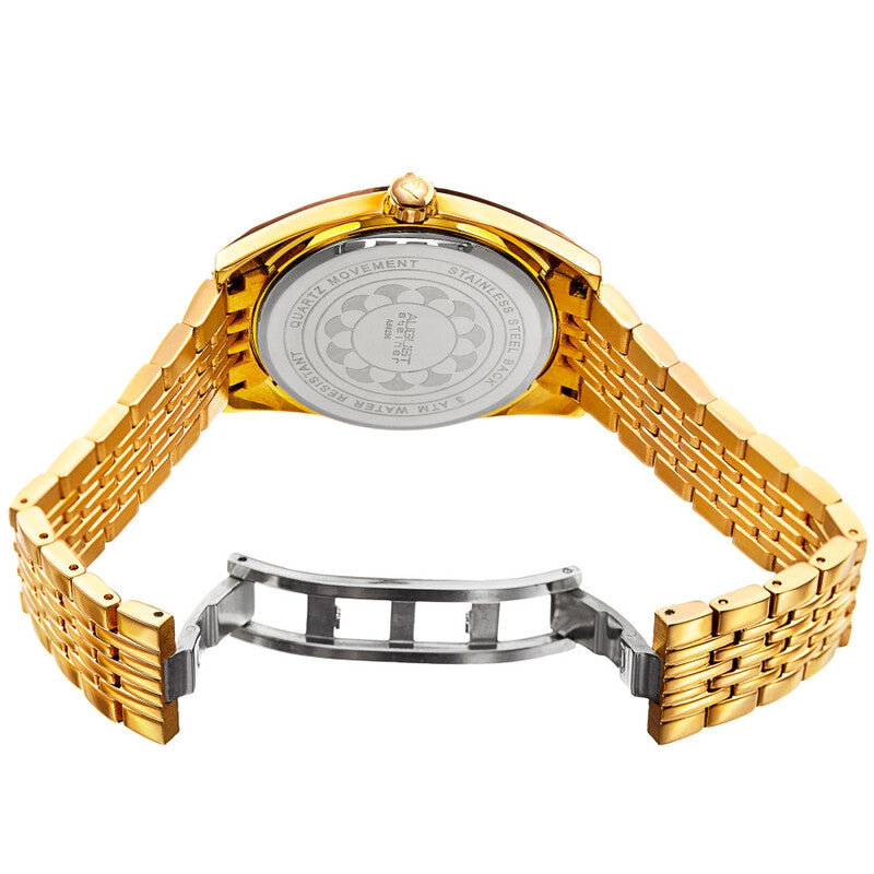 Quartz Orange Dial Ladies Watch