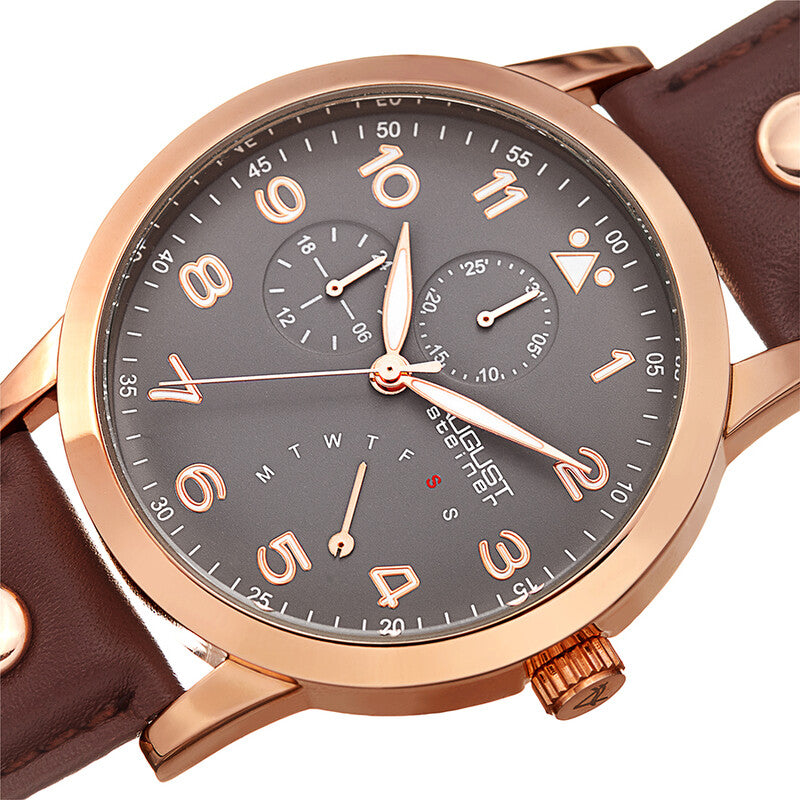 Retrograde Gray Dial Men's Watch