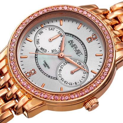 Quartz Diamond Silver Dial Ladies Watch