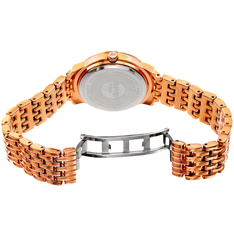 Quartz Diamond Silver Dial Ladies Watch