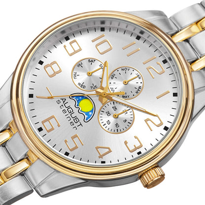 Quartz Multi-function Silver Dial Men's Watch