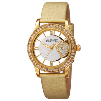Quartz Crystal White Dial Ladies Watch