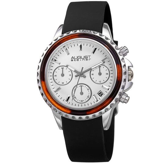 Chronograph Quartz White Dial Ladies Watch