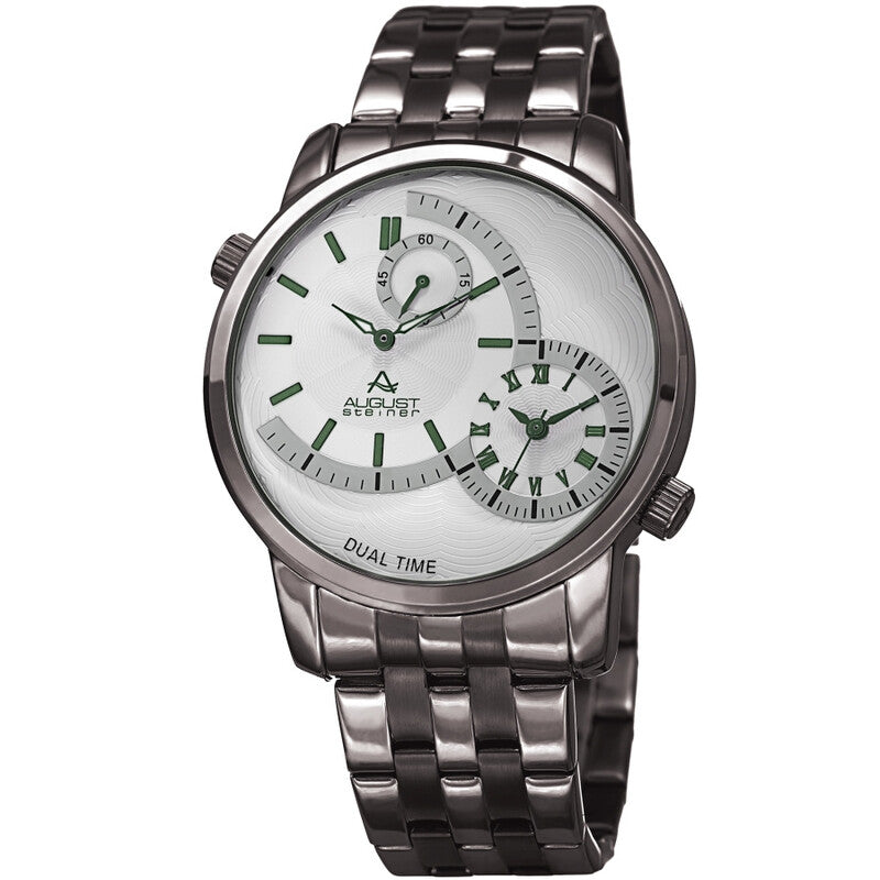 Quartz White Dial Stainless Steel Men's Watch