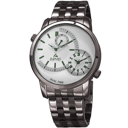 Quartz White Dial Stainless Steel Men's Watch