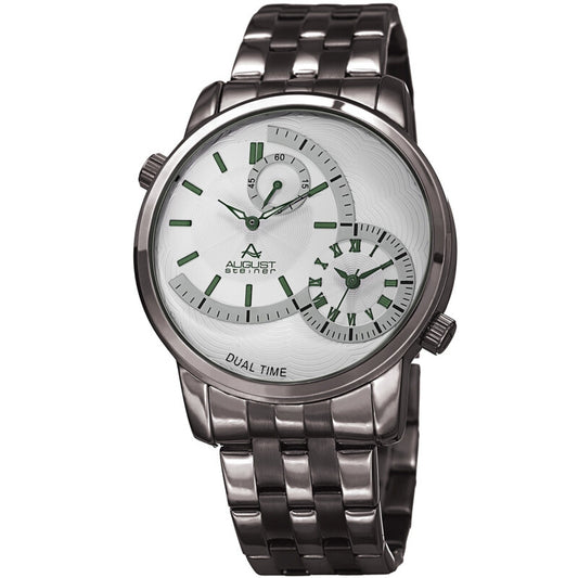 Quartz White Dial Stainless Steel Men's Watch