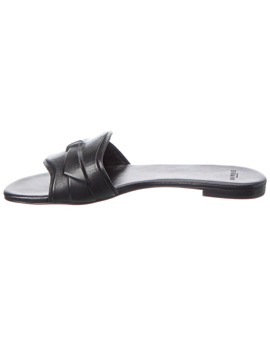 padded clarita leather slide