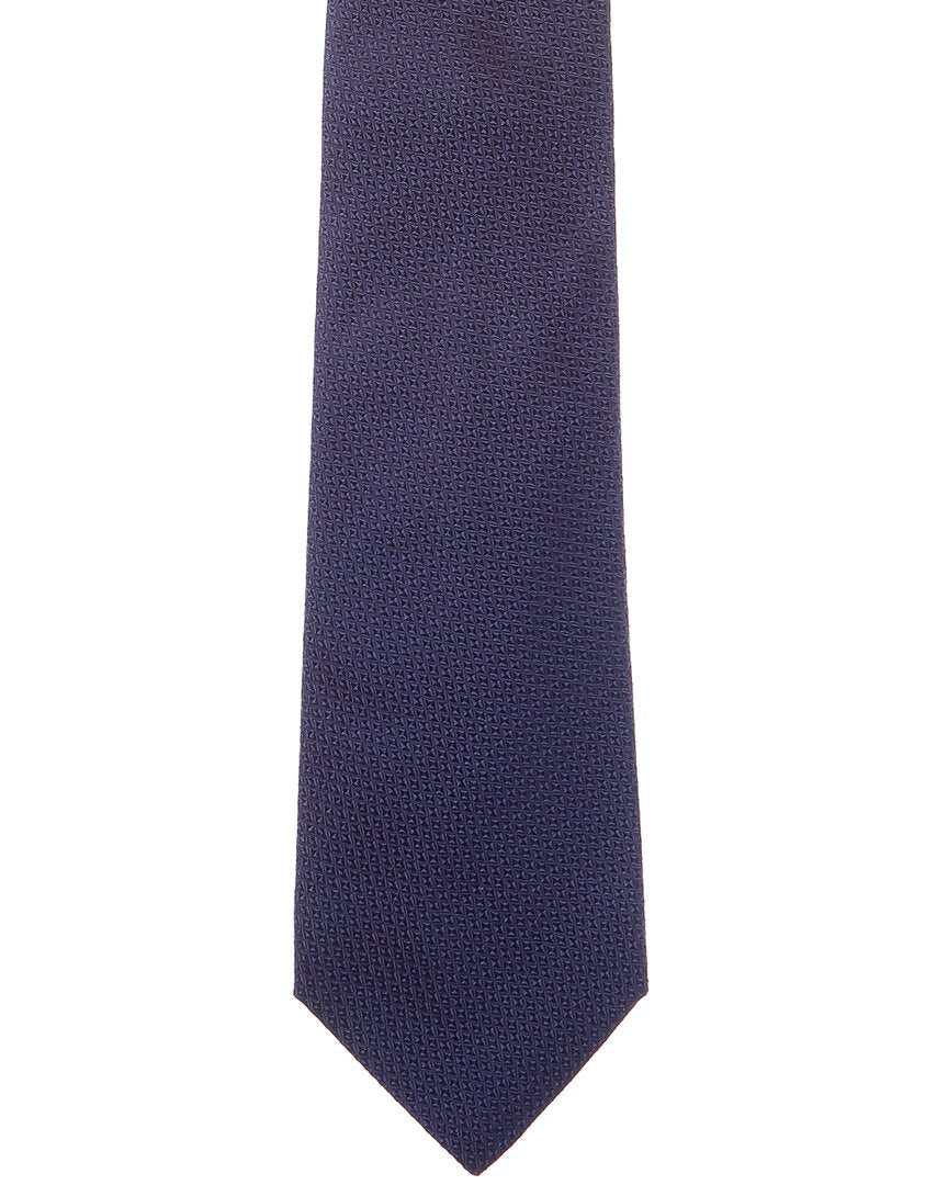 navy silk tie