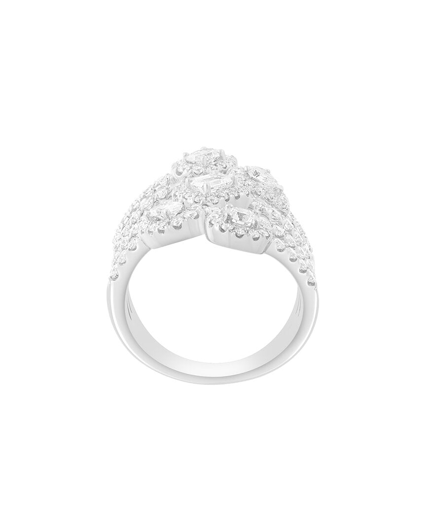 silver 1.97 ct. tw. lab-grown diamond cz ring