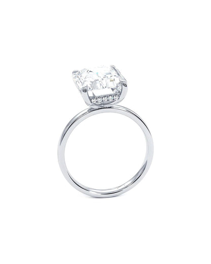 14k 5.00 ct. tw. lab-grown diamond wire basket ring