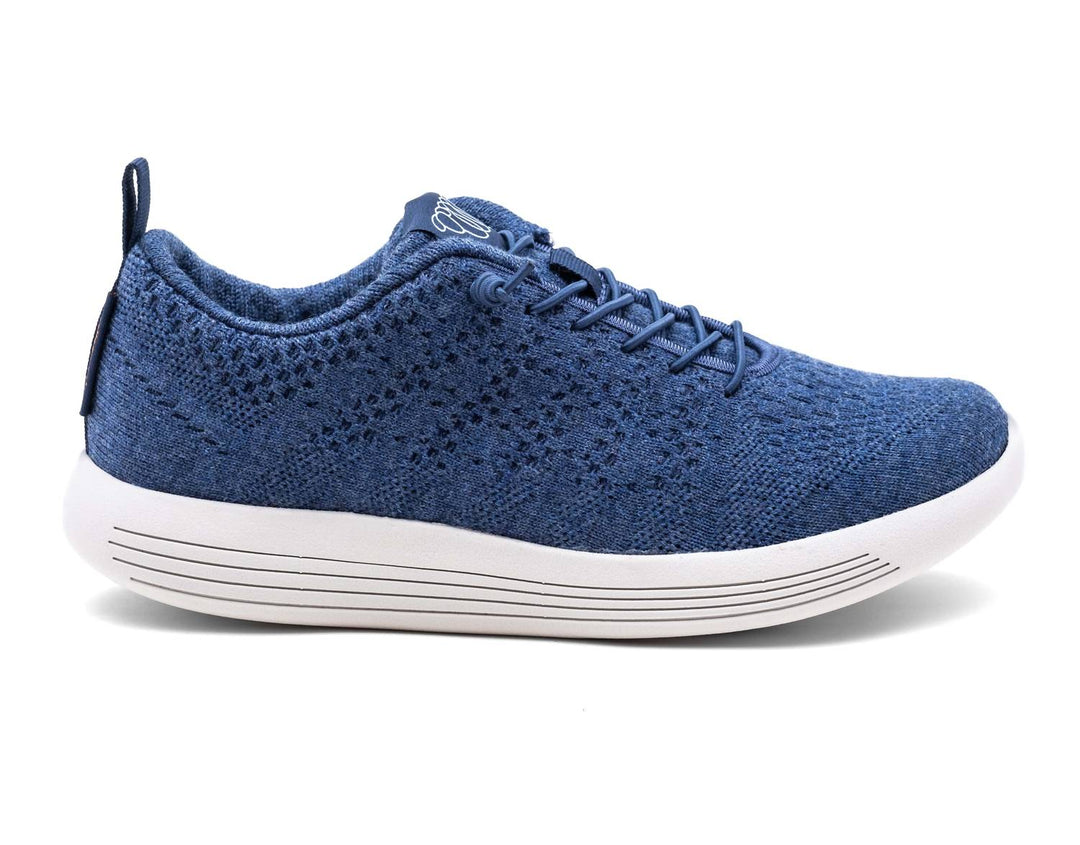 men's belmont sneaker in denim merino wool