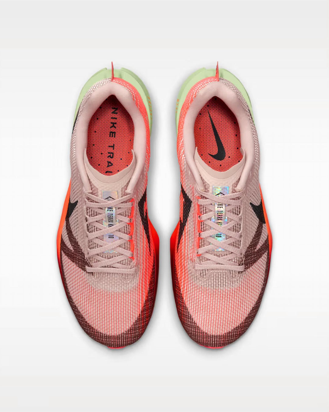 men's kiger 10 shoes in silt red/volt tint/hot lava/burgundy ash