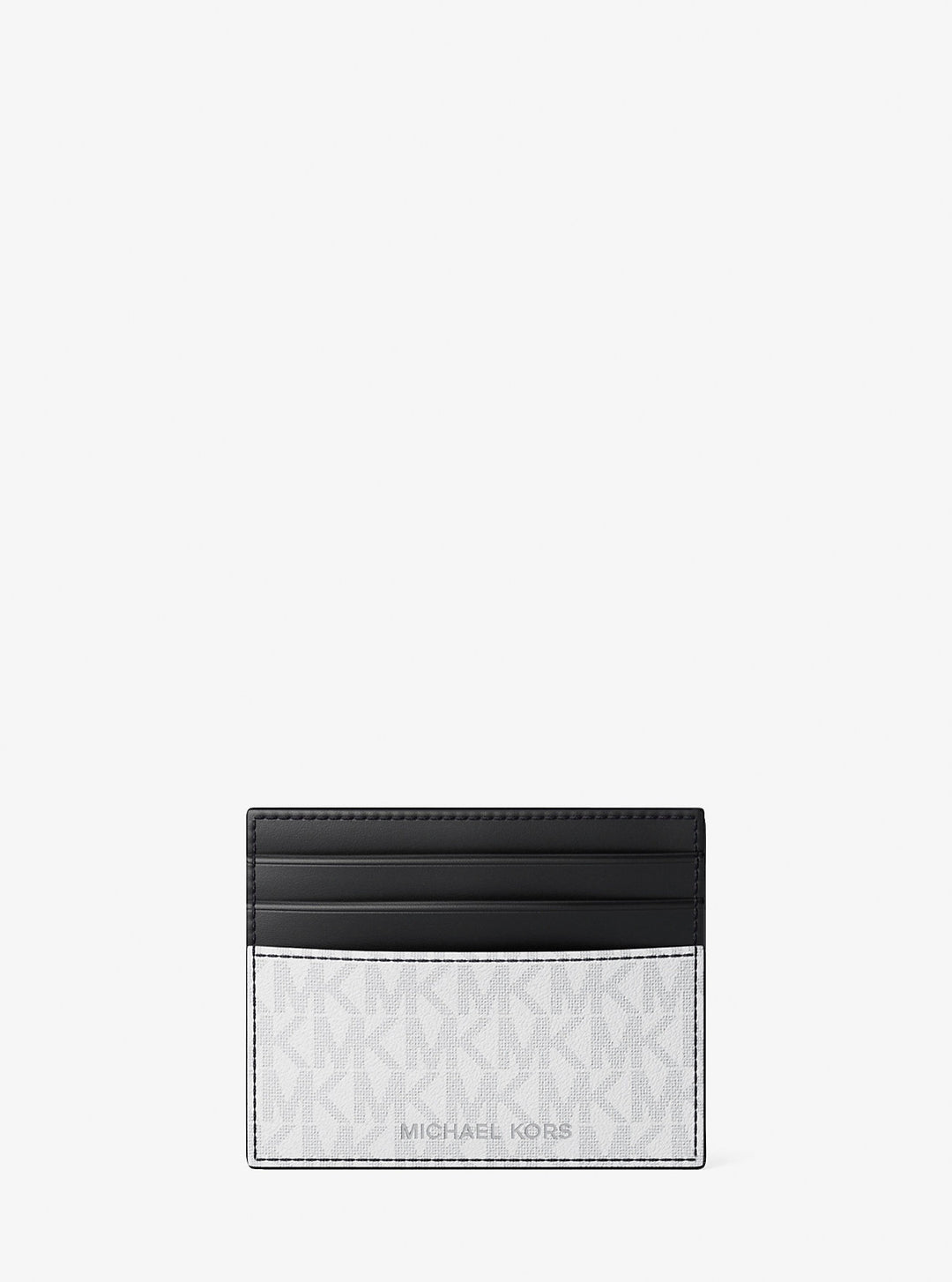 pebbled leather billfold wallet and signature logo card case gift set