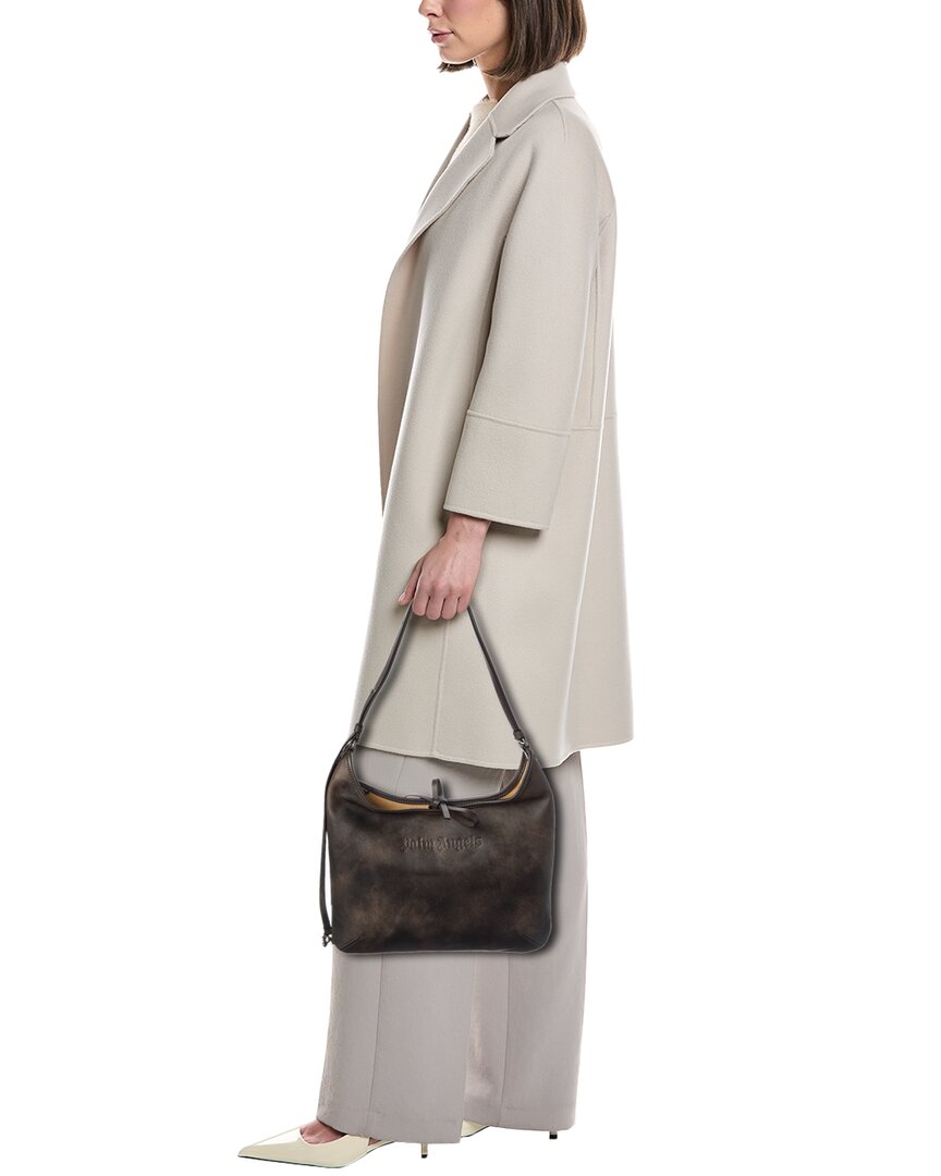 logo leather hobo bag