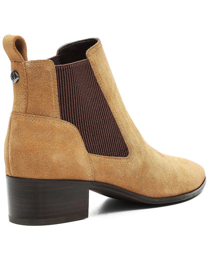 gerri leather & suede bootie
