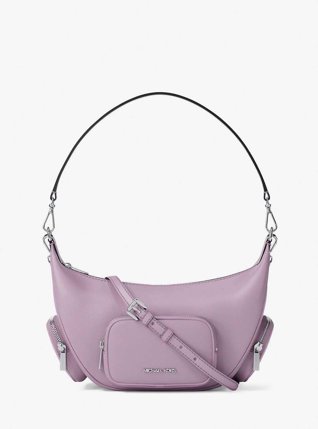 merritt medium pebbled leather convertible shoulder bag