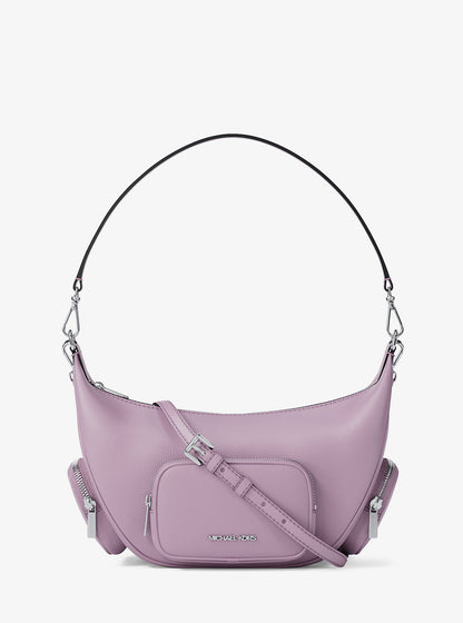 merritt medium pebbled leather convertible shoulder bag