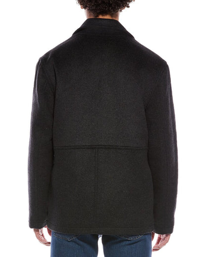 wool-blend slip jacket