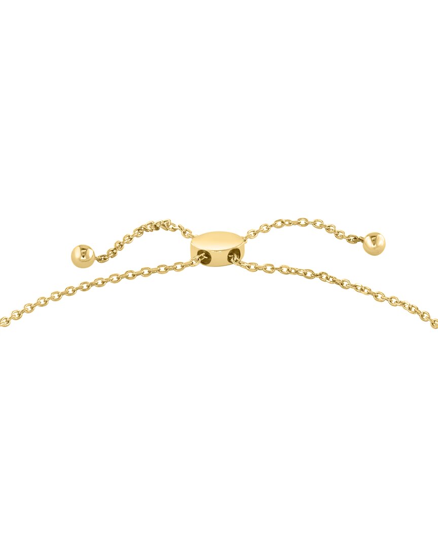 14k over silver 2.70 ct. tw. white topaz, citrine bracelet