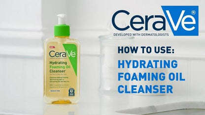 Hydrating Foaming Oil Cleanser, Water-Based Face Wash for Dry Skin