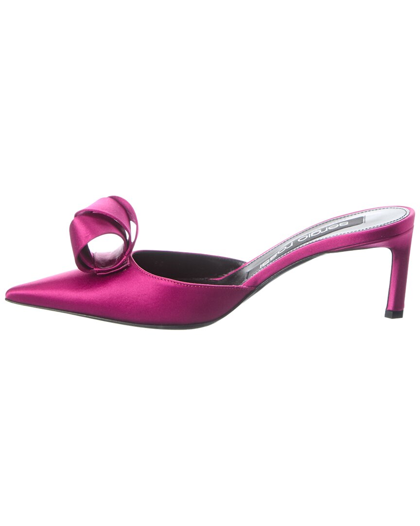 bigoudi satin mule