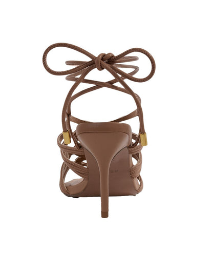 keira rope strap heeled sandal