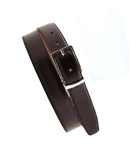 men's hickory charcoal reversible belt in dark brown/brown