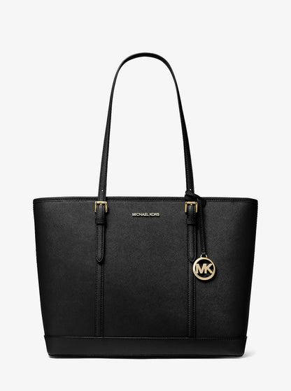jet set travel large saffiano leather tote bag