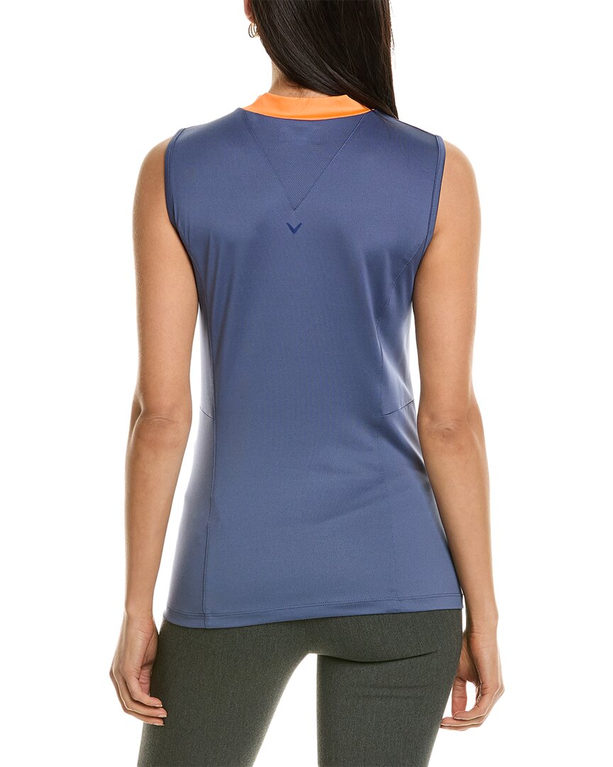 chroma stripe mesh trim top